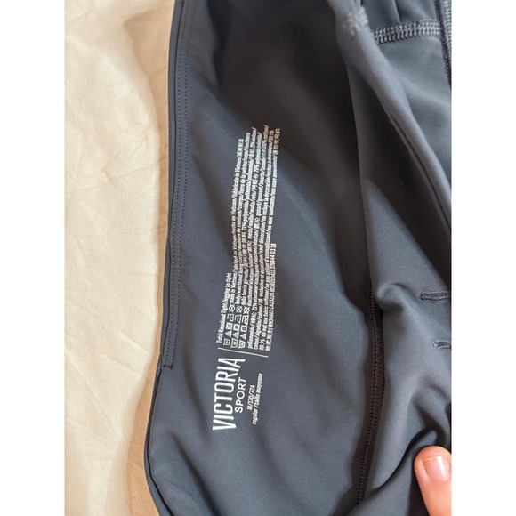 Victoria Sport Gray Pleated Leggings Athleisure Workout Activewear Women's - Picture 3 of 4